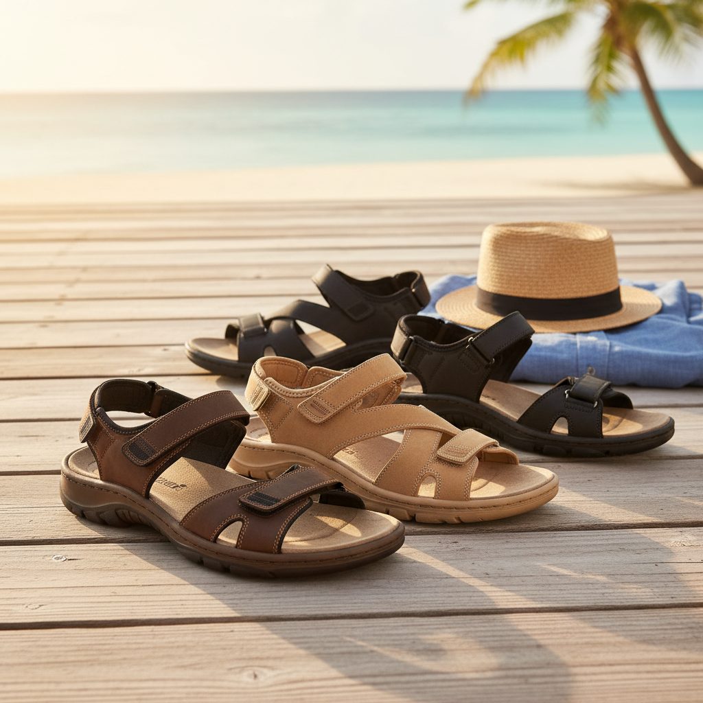 Rieker sandaler til herrer: Komfort og stil til sommeren